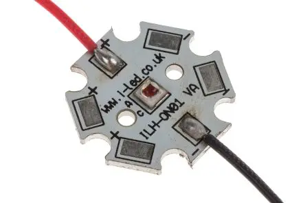 Produktfoto 1 von Intelligent LED Solutions LED-Array IHH-OM01 Rot, 1-LEDs, Ø 20 mm Außen-ø 250 mW 2 mm