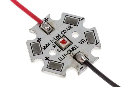 Produktfoto 1 von Intelligent LED Solutions LED-Array IHH-OM01 Rot, 1-LEDs, Ø 20 mm Außen-ø 355 mW 2 mm