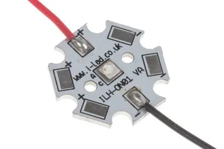 Produktfoto 1 von Intelligent LED Solutions LED-Array IHH-OM01 Blau, 1-LEDs, Ø 20 mm Außen-ø 610 mW 2 mm