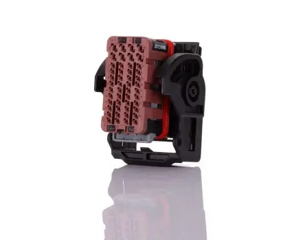 Produktfoto 1 von Molex 64320 Kfz-Steckverbinder, Kabel, Buchsengehäuse, Crimpbefestigung, Buchse, 48-polig, Braun / 4-reihig