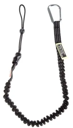 Produktfoto 1 von RS PRO Nylon Karabiner 1067 to 1372 mm 4.5 kg, Federhaken, zur Höhensicherung