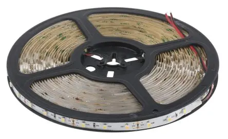 Produktfoto 1 von RS PRO LS LED-Streifen 4500k, Neutralweiß, 10 m x 8 mm 12V 60LEDs/M, 450 lm/m IP20 4.8 W/M