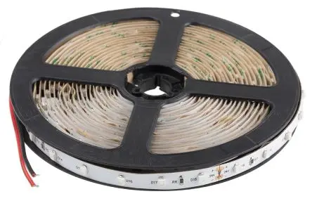 Produktfoto 1 von RS PRO LS LED-Streifen, Grün, 5 m x 8 mm 24V 60LEDs/M, 350 lm/m IP20 4.8 W/M