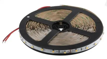 Produktfoto 1 von RS PRO LS LED-Streifen 3200k, Weiß, 5 m x 8 mm 24V 60LEDs/M, 400 lm/m IP20 4.8 W/M