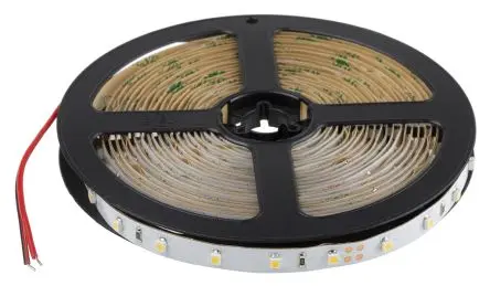 Produktfoto 1 von RS PRO LS LED-Streifen 4500k, Neutralweiß, 5 m x 8 mm 24V 60LEDs/M, 450 lm/m IP20 4.8 W/M