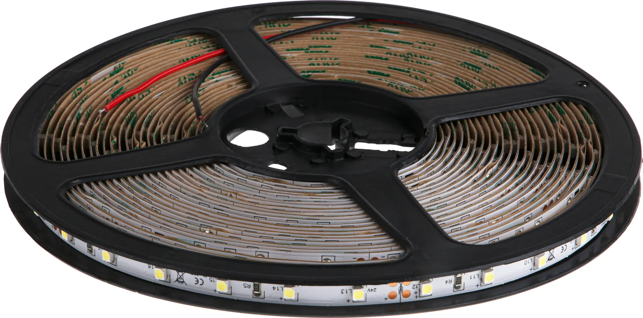 Produktfoto 1 von RS PRO LS LED-Streifen 7000k, Weiß, 10 m x 8 mm 24 V 60LEDs/M, 550 lm/m IP20 4.8 W/M