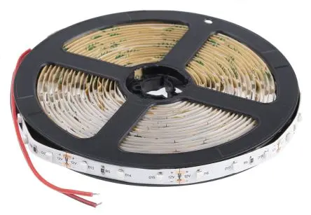 Produktfoto 1 von RS PRO LS LED-Streifen, Rot, 5 m x 8 mm 12V 60LEDs/M, 240 lm/m IP20 4.8 W/M