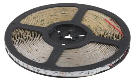 Produktfoto 1 von RS PRO LS LED-Streifen, Grün, 10 m x 8 mm 12V 60LEDs/M, 350 lm/m IP20 4.8 W/M
