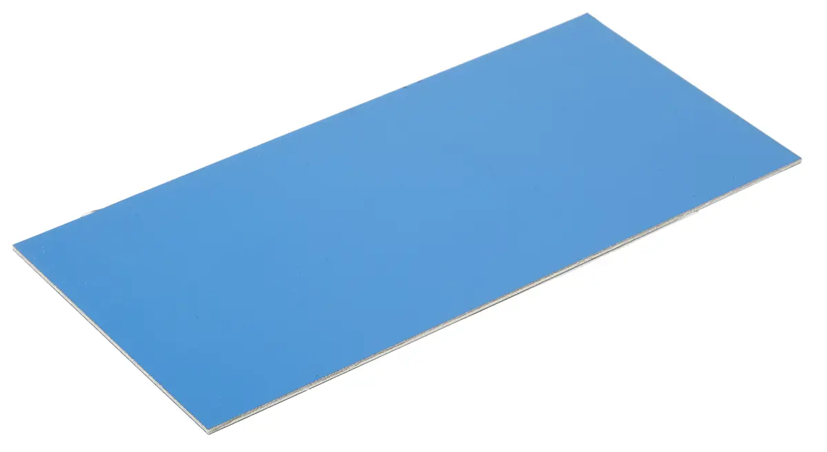 Produktfoto 1 von Fortex 220 mm Kupferkaschierte Platine Epoxid Glasfaser-Laminat, Kupfer 30 μm, 1-seitig 100 mm