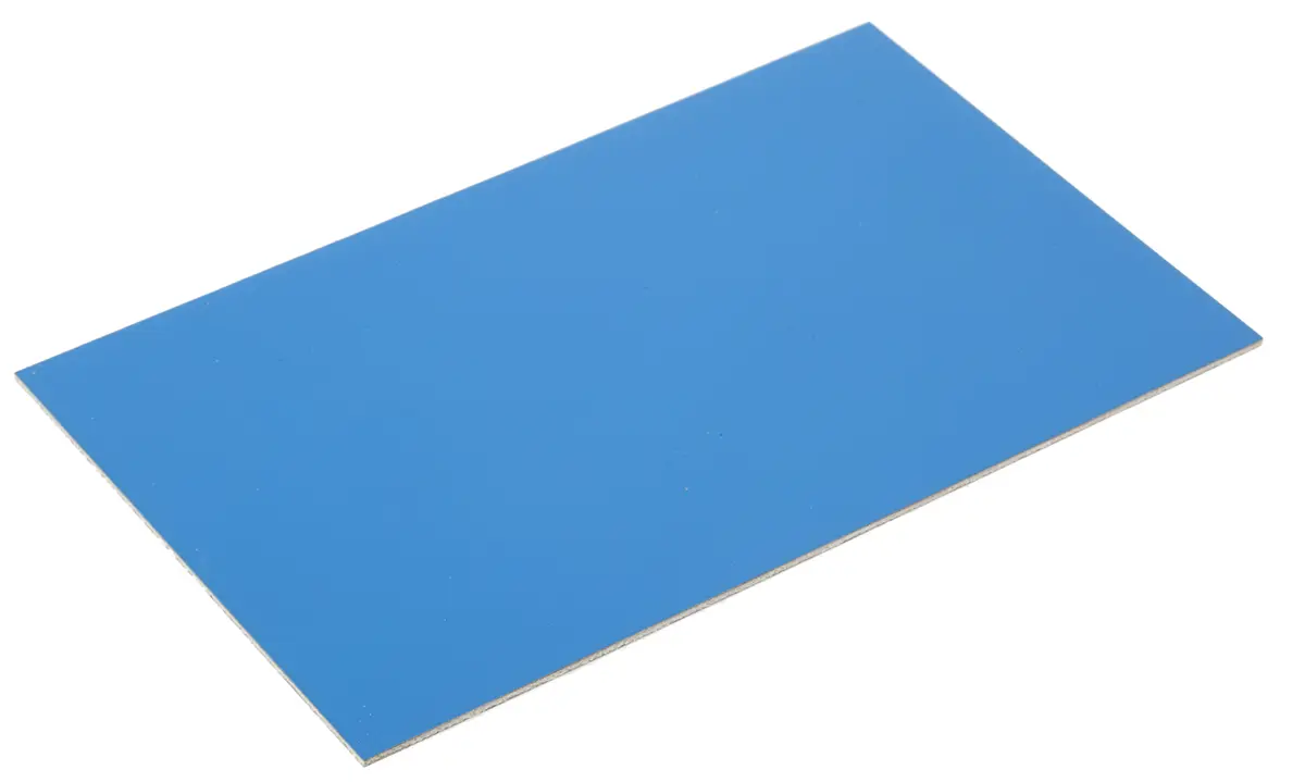 Produktfoto 1 von Fortex 160 mm Kupferkaschierte Platine Epoxid Glasfaser-Laminat, Kupfer 35 μm, 2-seitig 100 mm