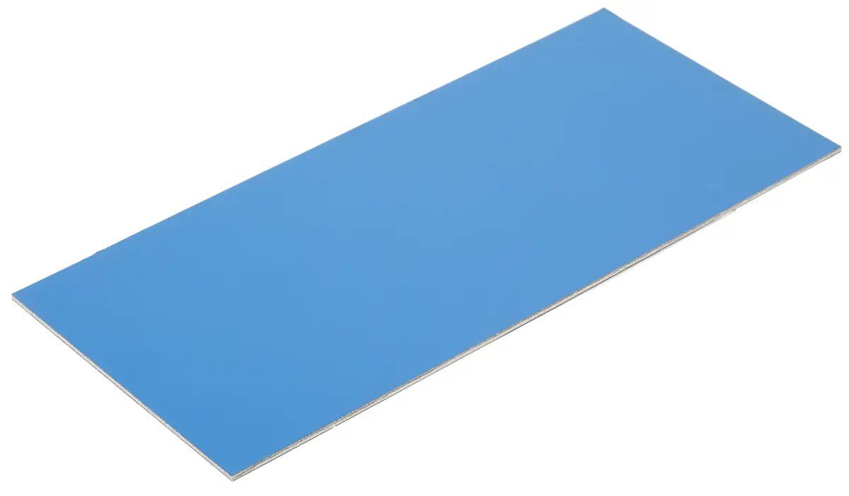 Produktfoto 1 von Fortex 220 mm Kupferkaschierte Platine Epoxid Glasfaser-Laminat, 2-seitig 100 mm