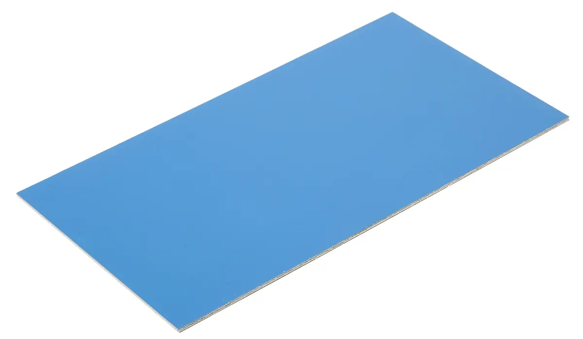 Produktfoto 1 von Fortex 114 mm Kupferkaschierte Platine Epoxid Glasfaser-Laminat, 2-seitig 203 mm