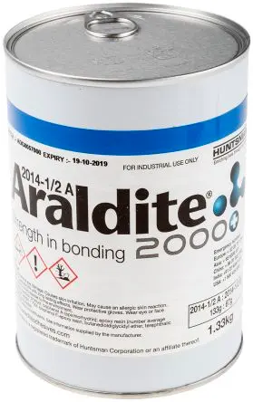 Produktfoto 1 von Araldite 2014-2 Flüssig Grau, für Messing, Plattenformmasse, Polymethyl-Methacrylat (PMMA), Kohlenstofffaserverstärktes