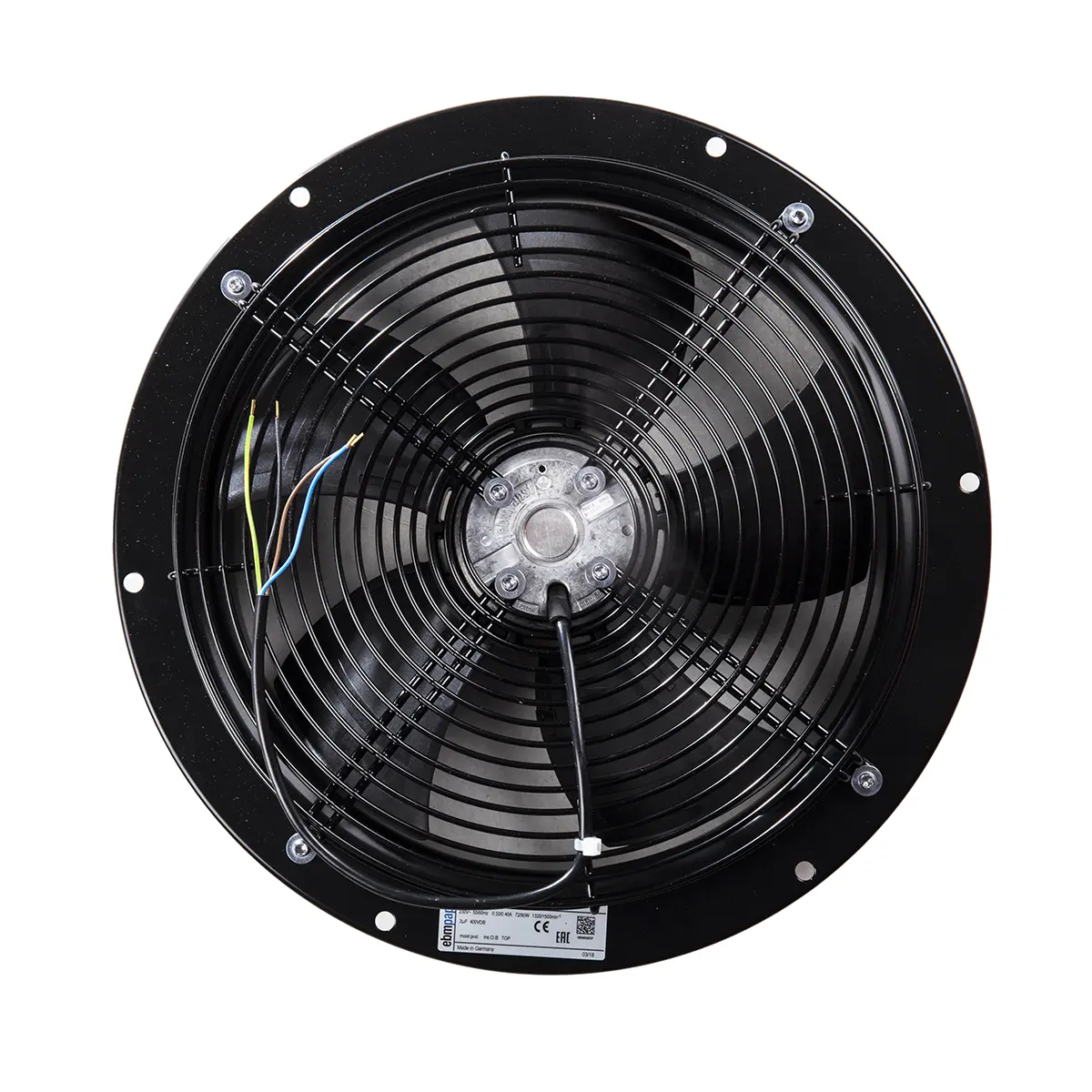Produktfoto 1 von ebm-papst S AC-Axiallüfter, Kugellager, 230 V ac / 90W, 300 x 110mm, 1500U/min, 2072.8m³/h