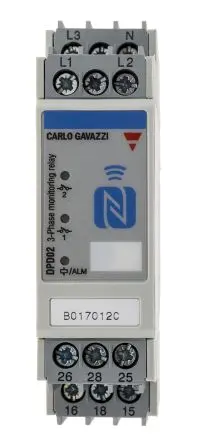 Produktfoto 1 von Carlo Gavazzi DPD Überwachungsrelais, für Frequenz, Phase, Spannung 102 → 318V ac 3-phasig, 1-poliger Wechsler