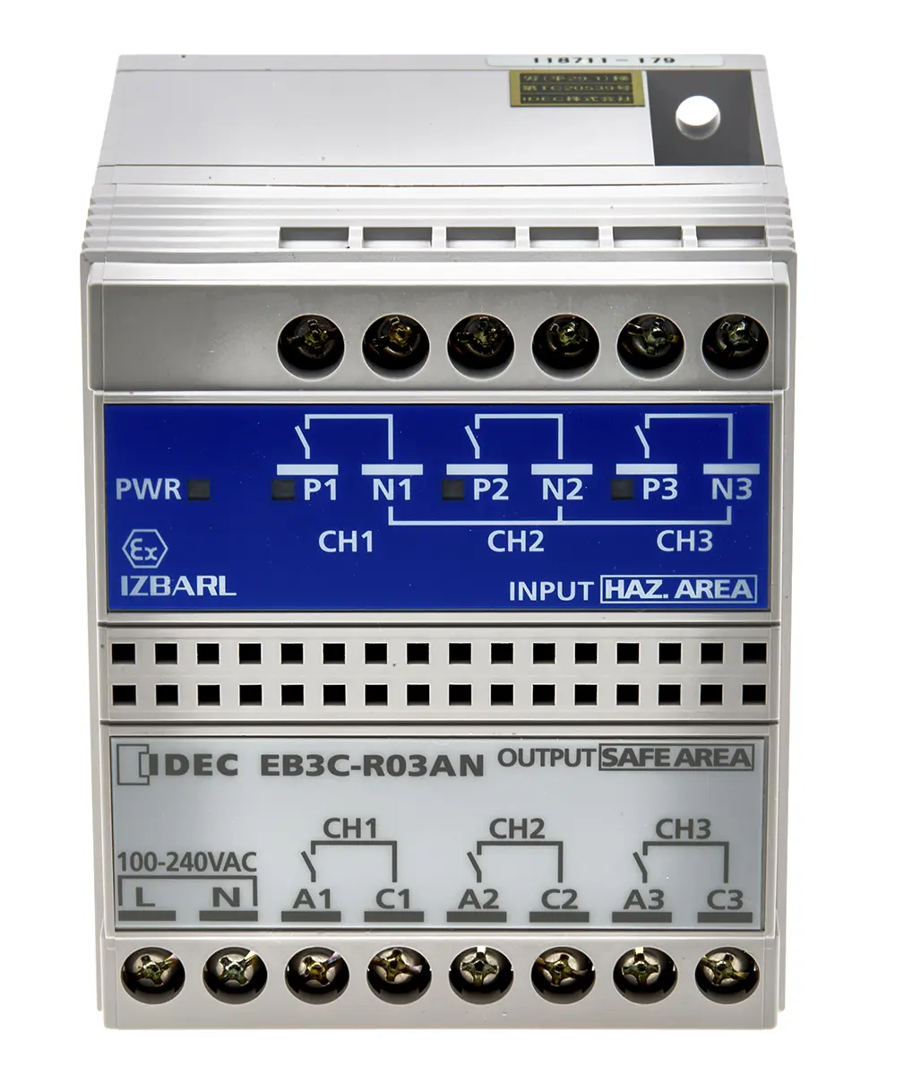 Produktfoto 1 von Idec Zenerbarriere 3-kanalig 100/240 V ac ATEX
