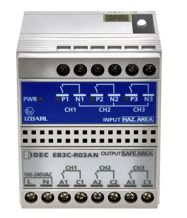 Produktfoto 1 von Idec Zenerbarriere 3-kanalig 100V ac, 240 V ac ATEX