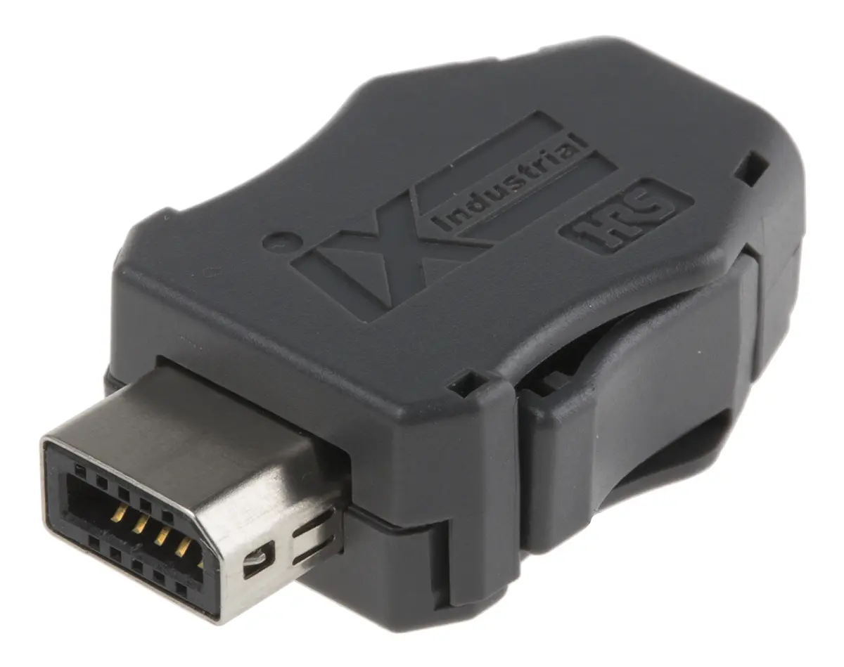 Produktfoto 1 von Hirose IX Industrial Steckverbinder Stecker, 1-Port 10-polig Geschirmt, Kabelmontage