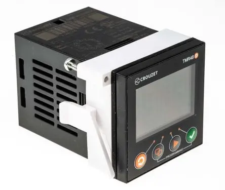 Produktfoto 1 von Crouzet Syr-Line Zeitrelais, Panel 24 to 240 V dc 24V ac, 240 V ac, 1 Kont. Multifunktion, 1-poliger Umschalter