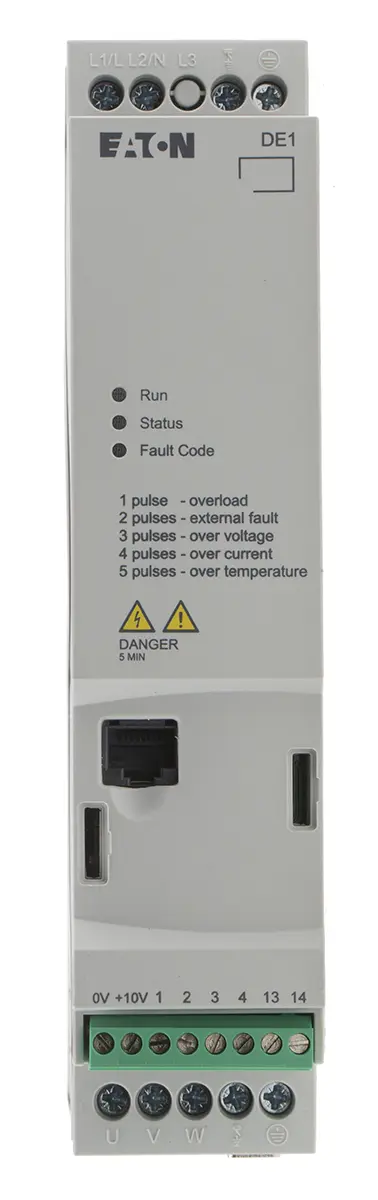 Produktfoto 1 von Eaton 1-Phasen Anlasser mit variabler Drehzahl 1.5 kW 230 V ac 7 A 60Hz