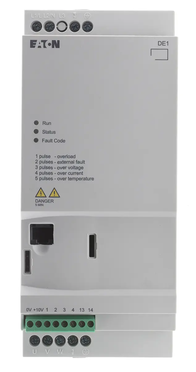 Produktfoto 1 von Eaton PowerXL DE11 1-Phasen Anlasser mit variabler Drehzahl 230 V ac 2.2 kW 9.6 A