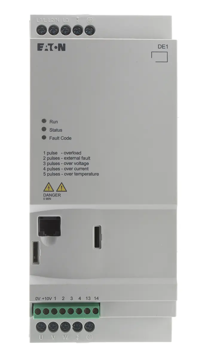 Produktfoto 1 von Eaton DE11 3-Phasen Anlasser mit variabler Drehzahl 480 V ac 7.5 kW 16 A