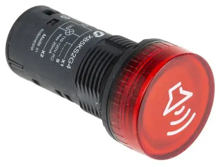 Produktfoto 1 von Schneider Electric Harmony XB5 LED, Dauer, Filament/Warnsummer-Licht Signalgeber-Summer-Kombination 120V ac/dc Rot IP69,