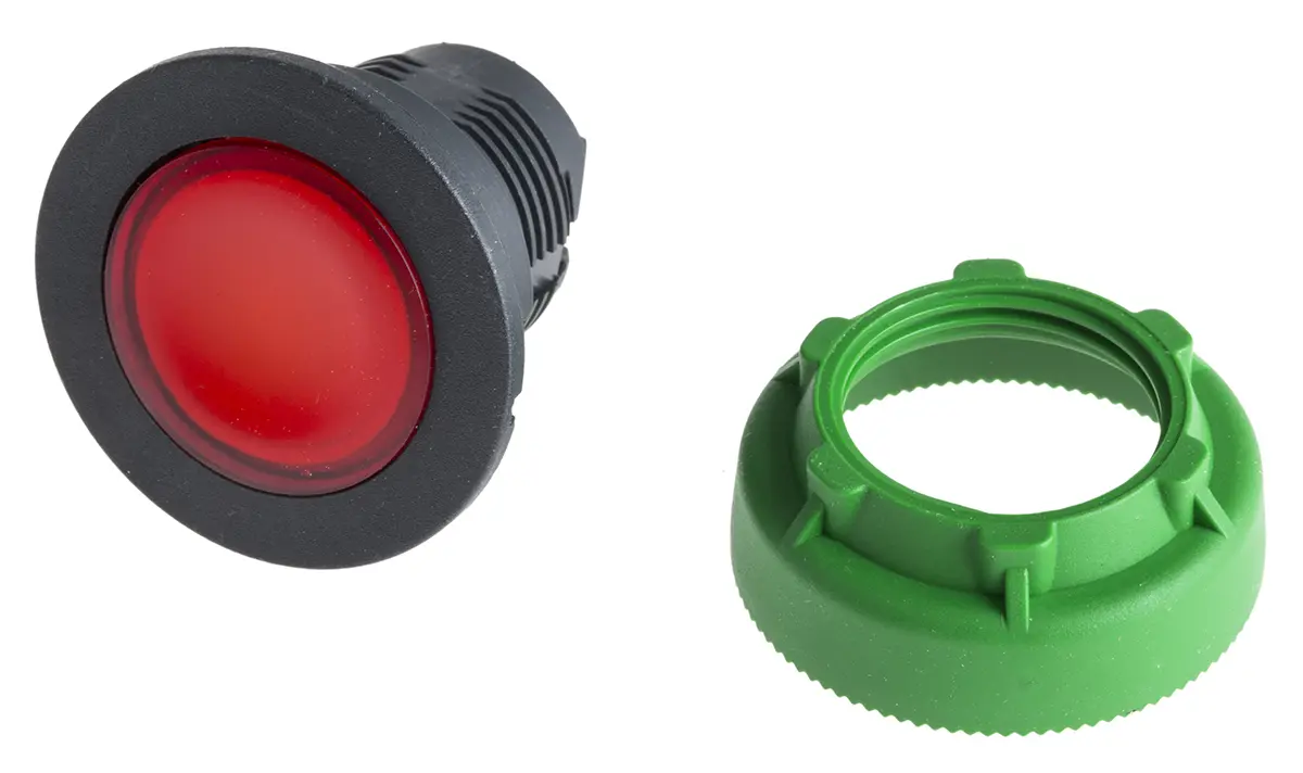 Produktfoto 1 von Schneider Electric Harmony Drucktastenkopf Ø 30mm, Rot Tastend Rund Kunststoff, IP66