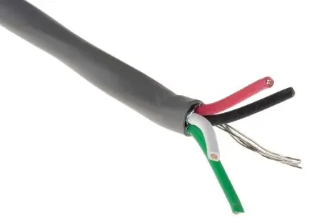 Produktfoto 1 von Alpha Wire Alpha Essentials Communication & Control Steuerkabel, 4-adrig 0.56mm² 20 AWG schieferfarben Geschirmt, 100 m,