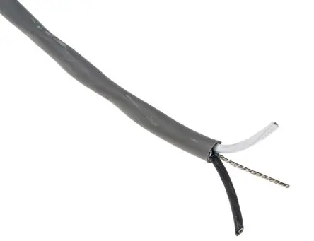 Produktfoto 1 von Alpha Wire Alpha Essentials Communication & Control Steuerkabel, 2-adrig 0.81mm² 18 AWG Grau Geschirmt, 30 m,