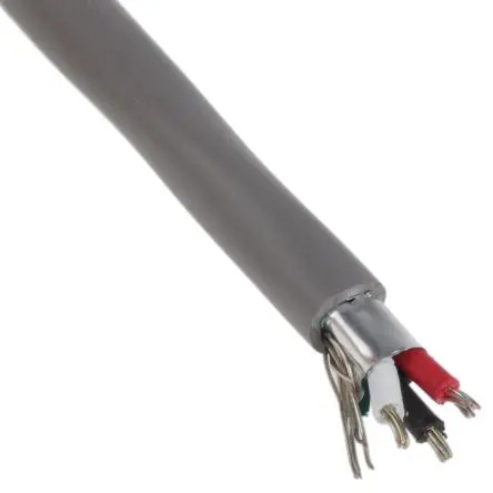 Produktfoto 1 von Alpha Wire Alpha Essentials Communication & Control Steuerkabel, 3-adrig 0.35mm² 22 AWG Grau Geschirmt, 100 m,