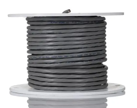 Produktfoto 1 von Alpha Wire Alpha Essentials Communication & Control Steuerkabel, 4-adrig 0.35mm² 22 AWG Grau Geschirmt, 30 m,