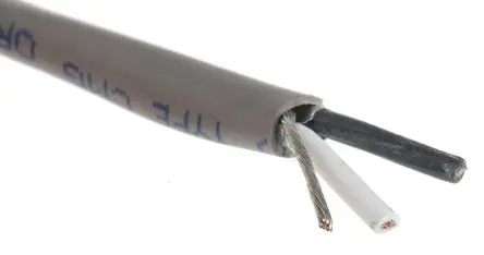 Produktfoto 1 von Alpha Wire Alpha Essentials Communication & Control Steuerkabel, 2-adrig 0.81mm² 18 AWG Grau Geschirmt, 100 m,