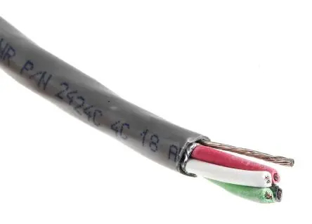 Produktfoto 1 von Alpha Wire Alpha Essentials Communication & Control Steuerkabel, 4-adrig 0.81mm² 18 AWG Grau Geschirmt, 30 m,