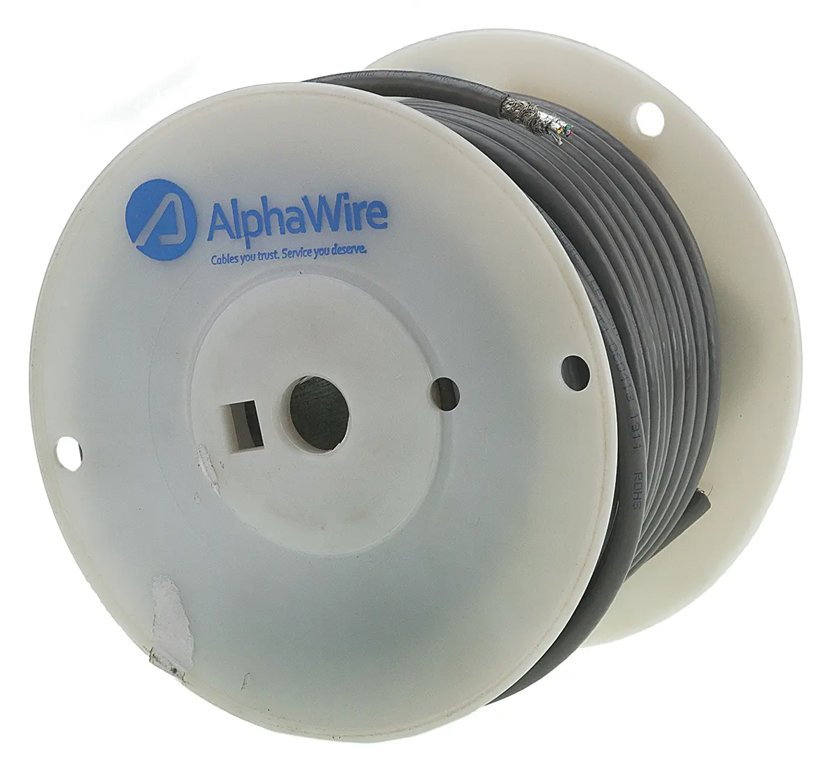 Produktfoto 1 von Alpha Wire Alpha Essentials Coaxial Cable Cat.5 Ethernet-Kabel, 30 m, Grau 8 Abgeschirmt Geschirmt, Aussen ø 6.35 mm