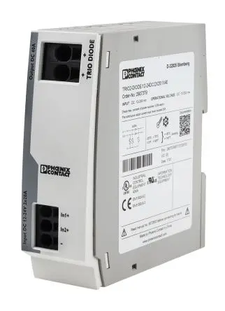 Produktfoto 1 von Phoenix Contact TRIO2-DIODE/12-24DC/2X20/1X40 DIN-Schienen Diodenmodul für Paralleler Anschluss zweier Netzteileinheiten