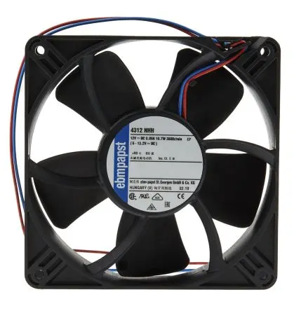 Produktfoto 1 von ebm-papst 4300 N - S-Panther Axiallüfter, Kugel, 12V dc / 8.3 W 0.12 A, 3500 U/min, 150 m³/h IP20 119 mm 32mm 32 mm