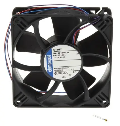 Produktfoto 1 von ebm-papst 4300 N - S-Panther DC-Axiallüfter, Kugel, 24 V dc / 4 W 0.25 A, 2700 rpm, 190 m³/h 119 mm 119 mm 32 mm