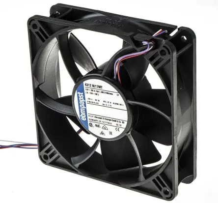 Produktfoto 1 von ebm-papst 4300 N - S-Panther Axiallüfter, Kugel, 12V dc / 1.9 W 0.12 A, 2100 U/min, 148 m³/h IP20 119 mm 32mm 32 mm