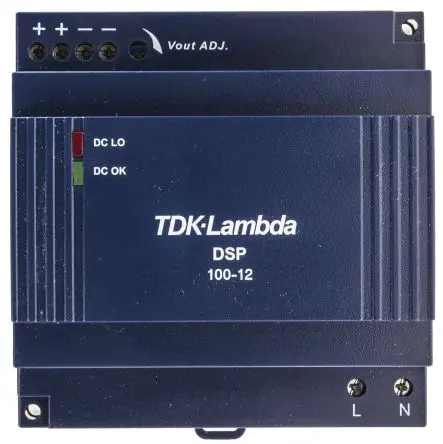 Produktfoto 1 von TDK-Lambda DSP DIN-Schienen Netzteil Geschalteter Modus 370 V dc, 264V ac Wechselstrom/Gleichstrom / 6 A 12V dc DC 100 W