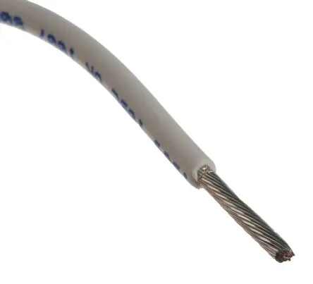Produktfoto 1 von Alpha Wire Hookup Wire PVC Schaltdraht, 16 AWG 305 m Weiß Ø 2.34 mm 26 Litzen Polyvinylchlorid