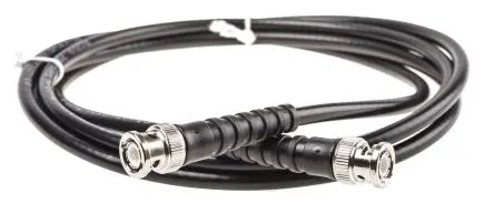 Produktfoto 1 von Atem BNC RG59B/U Koaxialkabel, Abgeschlossen, 75 Ω, 2 m, Aussen ø 6.15 mm Außen-ø , Schwarz