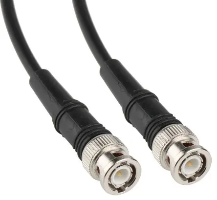 Produktfoto 1 von Atem BNC RG58C/U Koaxialkabel, Abgeschlossen, 50 Ω, 2 m, Aussen ø 4.95 mm Außen-ø , Schwarz
