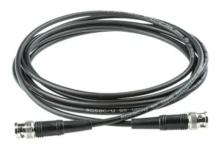 Produktfoto 1 von Atem BNC RG58C/U Koaxialkabel, Abgeschlossen, 50 Ω, 3 m, Aussen ø 4.95 mm Außen-ø , Schwarz