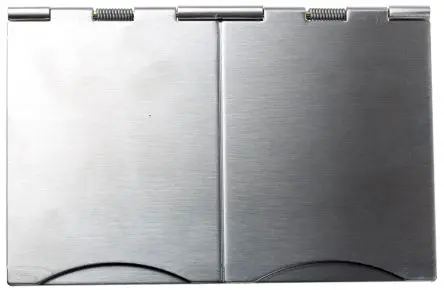 Produktfoto 1 von MK Electric Logic Plus Steckdose Typ G – Britisch 2-fach Stahl Silber / 13A