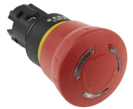 Produktfoto 1 von EAO 45 Not-Aus-Schalter, 16mm, Drehfreigabe, Pilz, Kunststoff, IP66, IP67, IP69K beleuchtet