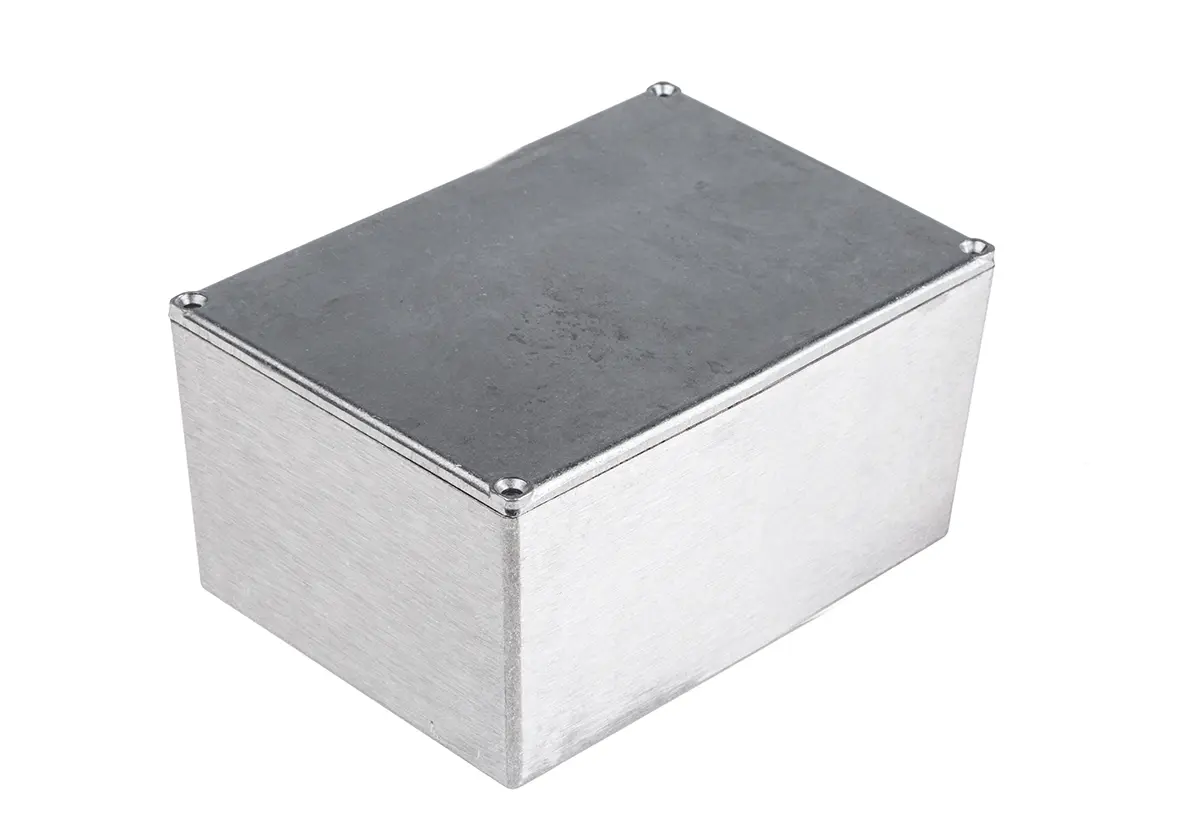 Produktfoto 1 von RS PRO; Gehäuse; Aluminiumdruckguss; Silber IP54 Breite 95 mm Höhe 61 mm Länge 121 mm