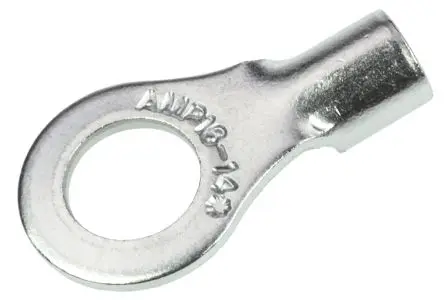 Produktfoto 1 von TE Connectivity STRATO-THERM Ringkabelschuh, Unisoliert 16 AWG, 14 AWG max.AWG, aussen ø 8.71 mm, innen ø 5 mm, M5