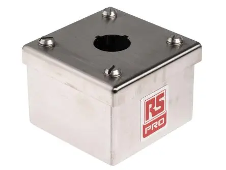 RS PRO Drucktastengehäuse, 1 x Ø 22 mm, Edelstahl, IP69K, IP66
