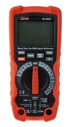Produktfoto 1 von RS PRO RS-9660B Tragbar Digital Multimeter Echteffektivwert, CAT III, CAT IV 1 kV ac / 10 A ac 10 A dc, 40 mΩ